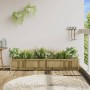 Jardinera de madera de pino impregnada 180x31x31 cm en Macetas y jardineras | Comprar online en Foru.es
