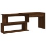 Escritorio esquina madera contrachapada color roble 200x50x76cm de vidaXL, Escritorios - Ref: Foro24-815425, Precio: 94,33 €,...