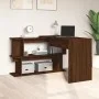 Escritorio esquina madera contrachapada color roble 200x50x76cm de vidaXL, Escritorios - Ref: Foro24-815425, Precio: 92,73 €,...