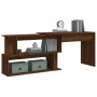 Escritorio esquina madera contrachapada color roble 200x50x76cm de vidaXL, Escritorios - Ref: Foro24-815425, Precio: 94,33 €,...