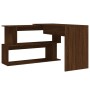 Escritorio esquina madera contrachapada color roble 200x50x76cm de vidaXL, Escritorios - Ref: Foro24-815425, Precio: 94,33 €,...