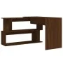 Escritorio esquina madera contrachapada color roble 200x50x76cm de vidaXL, Escritorios - Ref: Foro24-815425, Precio: 92,73 €,...