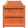 Jardinera exterior madera maciza pino marrón cera 180x50x50cm en Macetas y jardineras | Comprar online en Foru.es