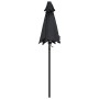 Sombrilla de aluminio negro 200x224 cm de vidaXL, Sombrillas - Ref: Foro24-47210, Precio: 46,25 €, Descuento: %