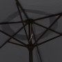 Sombrilla de aluminio negro 200x224 cm de vidaXL, Sombrillas - Ref: Foro24-47210, Precio: 46,25 €, Descuento: %