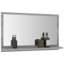 Espejo de baño madera contrachapada gris Sonoma 60x10,5x37 cm de vidaXL, Tocadores de baño - Ref: Foro24-815637, Precio: 33,1...