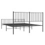 Estructura de cama cabecero y estribo metal negro 150x200 cm de vidaXL, Camas y somieres - Ref: Foro24-350884, Precio: 104,97...
