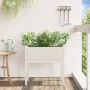 Jardinera con patas madera maciza de pino blanco 70x31x70 cm en Macetas y jardineras | Comprar online en Foru.es