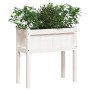 Jardinera con patas madera maciza de pino blanco 70x31x70 cm en Macetas y jardineras | Comprar online en Foru.es