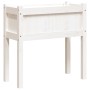 Jardinera con patas madera maciza de pino blanco 70x31x70 cm en Macetas y jardineras | Comprar online en Foru.es