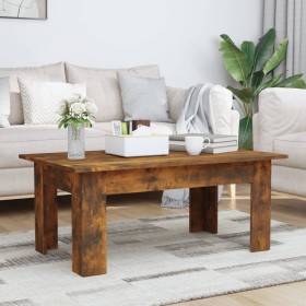 Mesa de centro madera contrachapada roble ahumado 100x60x42 cm de vidaXL, Mesas de centro - Ref: Foro24-815426, Precio: 58,99...