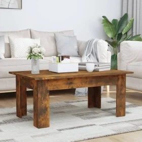 Mesa de centro madera contrachapada roble ahumado 100x60x42 cm de vidaXL, Mesas de centro - Ref: Foro24-815426, Precio: 57,08...