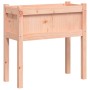Jardinera con patas madera maciza de abeto Douglas 70x31x70 cm en Macetas y jardineras | Comprar online en Foru.es