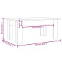 Mesa de centro madera contrachapada roble ahumado 100x60x42 cm de vidaXL, Mesas de centro - Ref: Foro24-815426, Precio: 58,99...