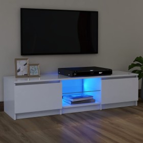 Mueble para TV con luces LED blanco 120x30x35,5 cm de vidaXL, Muebles TV - Ref: Foro24-804283, Precio: 65,23 €, Descuento: %