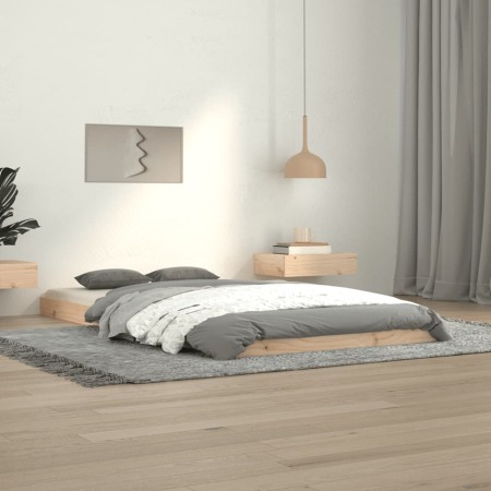 Estructura de cama madera maciza de pino 100x200 cm de vidaXL, Camas y somieres - Ref: Foro24-823454, Precio: 60,66 €, Descue...