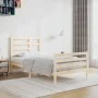 Estructura de cama madera maciza 100x200 cm de vidaXL, Camas y somieres - Ref: Foro24-3105850, Precio: 106,40 €, Descuento: %