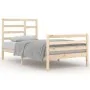 Estructura de cama madera maciza 100x200 cm de vidaXL, Camas y somieres - Ref: Foro24-3105850, Precio: 106,40 €, Descuento: %