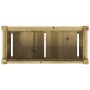 Jardinera con patas madera de pino impregnada 70x31x70 cm en Macetas y jardineras | Comprar online en Foru.es