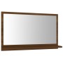 Espejo de baño madera contrachapada marrón roble 60x10,5x37 cm de vidaXL, Tocadores de baño - Ref: Foro24-815638, Precio: 30,...