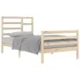 Estructura de cama madera maciza 100x200 cm de vidaXL, Camas y somieres - Ref: Foro24-3105850, Precio: 106,40 €, Descuento: %