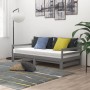 Sofá cama extraíble madera maciza de pino gris 2x(90x200) cm de vidaXL, Camas y somieres - Ref: Foro24-806957, Precio: 186,30...