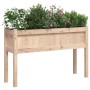 Jardinera con patas madera maciza de pino 110x31x70 cm en Macetas y jardineras | Comprar online en Foru.es