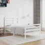 Estructura de cama madera maciza de pino blanco 100x200 cm de vidaXL, Camas y somieres - Ref: Foro24-3105851, Precio: 112,74 ...