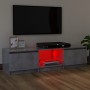 Mueble de TV con luces LED gris hormigón 120x30x35,5 cm de vidaXL, Muebles TV - Ref: Foro24-804287, Precio: 63,42 €, Descuent...