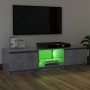 Mueble de TV con luces LED gris hormigón 120x30x35,5 cm de vidaXL, Muebles TV - Ref: Foro24-804287, Precio: 63,42 €, Descuent...