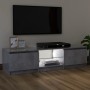 Mueble de TV con luces LED gris hormigón 120x30x35,5 cm de vidaXL, Muebles TV - Ref: Foro24-804287, Precio: 63,42 €, Descuent...