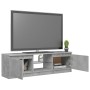 Mueble de TV con luces LED gris hormigón 120x30x35,5 cm de vidaXL, Muebles TV - Ref: Foro24-804287, Precio: 63,42 €, Descuent...