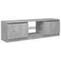 Mueble de TV con luces LED gris hormigón 120x30x35,5 cm de vidaXL, Muebles TV - Ref: Foro24-804287, Precio: 63,42 €, Descuent...