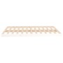 Estructura de cama de madera maciza de pino blanco 140x190 cm de vidaXL, Camas y somieres - Ref: Foro24-823465, Precio: 79,81...