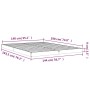 Estructura de cama de madera maciza de pino blanco 140x190 cm de vidaXL, Camas y somieres - Ref: Foro24-823465, Precio: 79,81...
