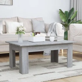 Sonoma gray plywood coffee table 100x60x42 cm by vidaXL, Coffee table - Ref: Foro24-815427, Price: 57,40 €, Discount: %