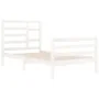 Estructura de cama madera maciza de pino blanco 100x200 cm de vidaXL, Camas y somieres - Ref: Foro24-3105851, Precio: 112,74 ...