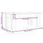 Sonoma gray plywood coffee table 100x60x42 cm by vidaXL, Coffee table - Ref: Foro24-815427, Price: 57,40 €, Discount: %