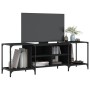 Mueble de TV de madera de ingeniería negro 153x37x50 cm en Muebles TV | Comprar online en Foru.es