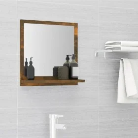 Espejo de baño madera contrachapada roble ahumado 40x10,5x37 cm de vidaXL, Tocadores de baño - Ref: Foro24-815633, Precio: 24...