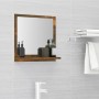 Espejo de baño madera contrachapada roble ahumado 40x10,5x37 cm de vidaXL, Tocadores de baño - Ref: Foro24-815633, Precio: 25...