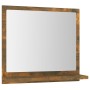 Espejo de baño madera contrachapada roble ahumado 40x10,5x37 cm de vidaXL, Tocadores de baño - Ref: Foro24-815633, Precio: 25...