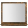 Espejo de baño madera contrachapada roble ahumado 40x10,5x37 cm de vidaXL, Tocadores de baño - Ref: Foro24-815633, Precio: 25...