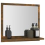 Espejo de baño madera contrachapada roble ahumado 40x10,5x37 cm de vidaXL, Tocadores de baño - Ref: Foro24-815633, Precio: 25...