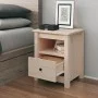 Mesita de noche madera maciza de pino 40x35x49 cm de vidaXL, Mesitas de noche - Ref: Foro24-813709, Precio: 59,21 €, Descuent...