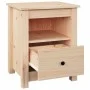 Mesita de noche madera maciza de pino 40x35x49 cm de vidaXL, Mesitas de noche - Ref: Foro24-813709, Precio: 59,21 €, Descuent...