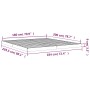 Estructura de cama de madera maciza blanca 180x200 cm de vidaXL, Camas y somieres - Ref: Foro24-823430, Precio: 135,24 €, Des...