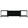 Mueble de TV madera de ingeniería negro 203x37x50 cm en Muebles TV | Comprar online en Foru.es