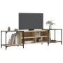 Mueble de TV madera de ingeniería roble Sonoma 203x37x50 cm en Muebles TV | Comprar online en Foru.es