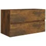 Set de muebles baño 2 pzas madera contrachapada roble ahumado de vidaXL, Muebles de baño - Ref: Foro24-815738, Precio: 51,67 ...